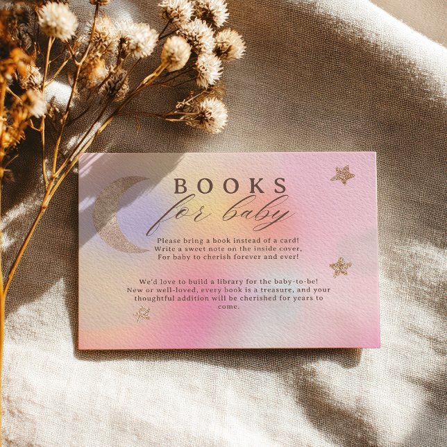 Cloud Holographic Heaven Books for Baby Shower Enclosure Card (Cloud Holographic Heaven Books for Baby Shower Enclosure Card)