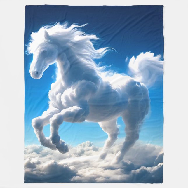 Cloud Horse Fleece Blanket (Front)