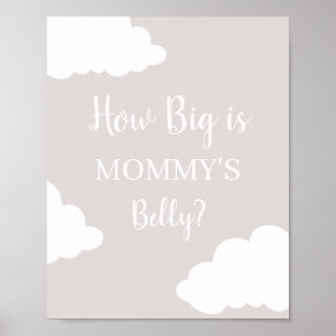 Cloud How Big is Mommy's Belly sign