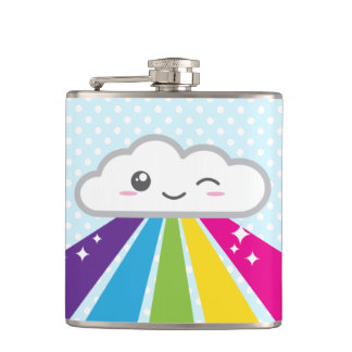 Cloud Kawaii et flacon arc-en-ciel
