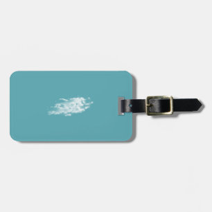 Cloud Luggage Tag w/ leather strap