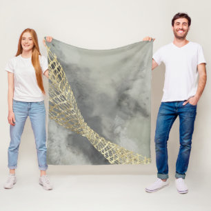 Cloud Matrix Fleece Blanket