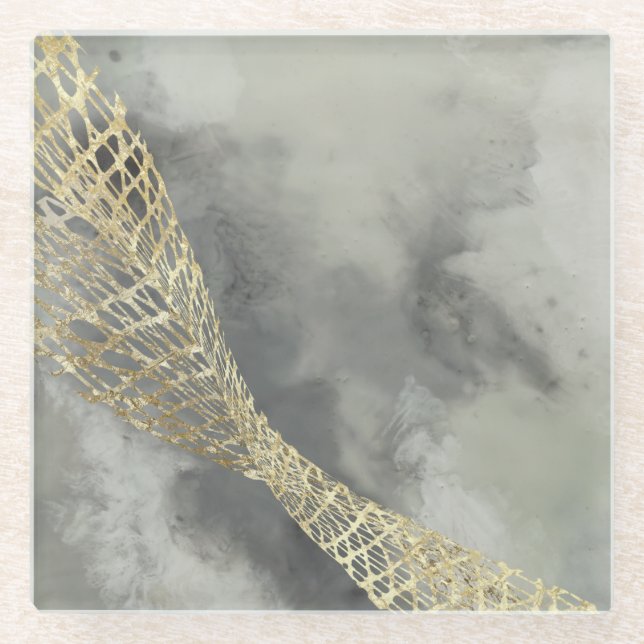 Cloud Matrix Glass Coaster (Front)