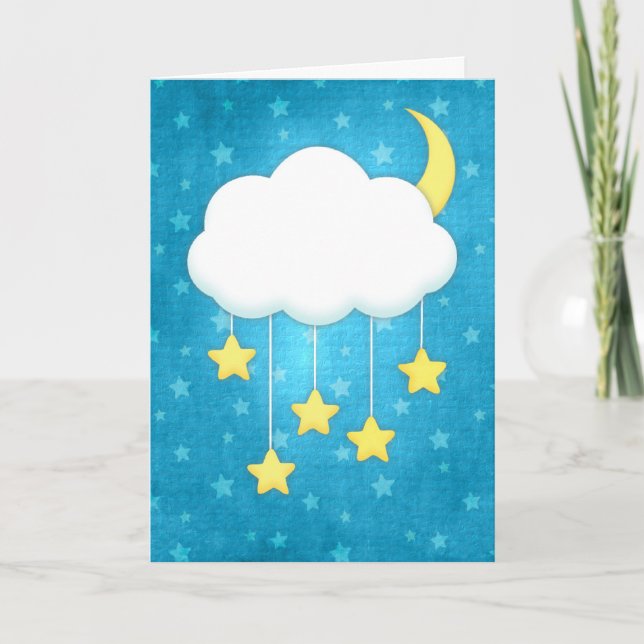 Cloud Mobile Greeting Card (Front)