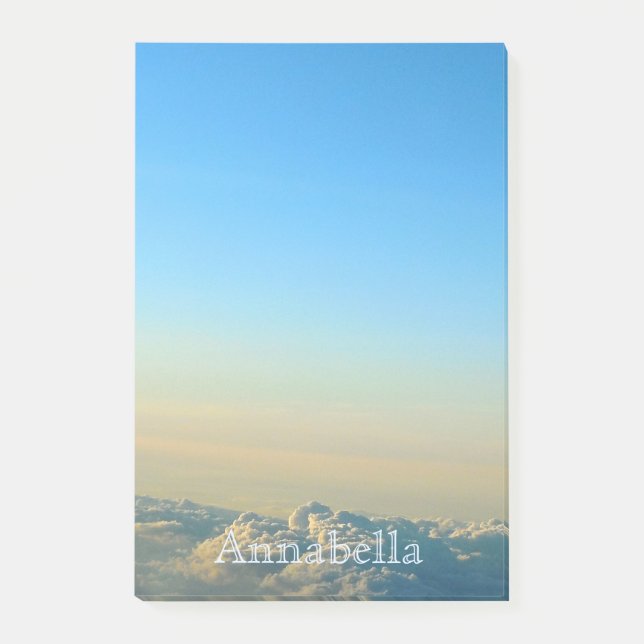 Cloud Mountains 4x6 Post-It Notes (Front)