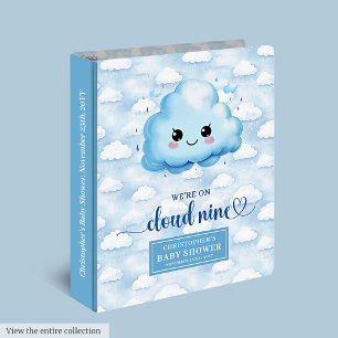 Cloud Neuf Classeur Baby shower Personnalisé Baby