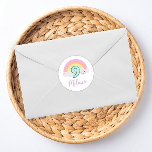 Cloud Nine 9th Birthday Classic Round Sticker (Creator Uploaded)