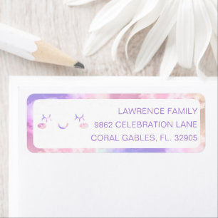 Cloud Nine 9th Birthday Label – Pastel Sky Favour 