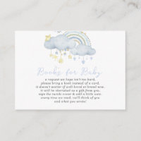 Cloud Nine Baby Boy Baby Shower Book Request Enc