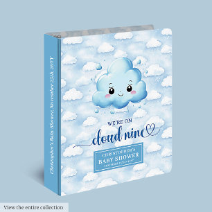 Cloud Nine Baby Boy Memory Album Personalized Gift Binder