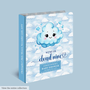 Cloud Nine Baby Shower Binder Modern Photo Album