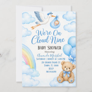 Cloud Nine Baby Shower Invitation