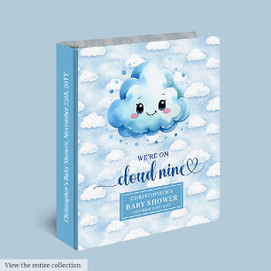 Cloud Nine Baby Shower Memory Album Trendy Design Binder