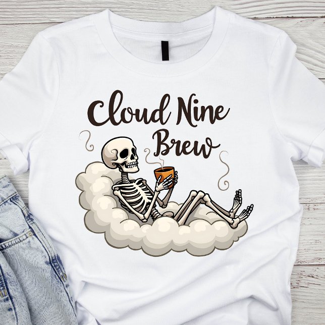 Cloud Nine Brew Skeleton T-Shirt (Creator Uploaded)