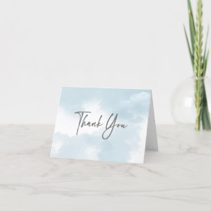 Cloud nine bridal shower thank you card