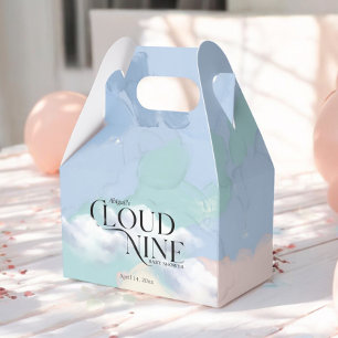 Cloud Nine Elegant Pastel Baby Shower Favor Box
