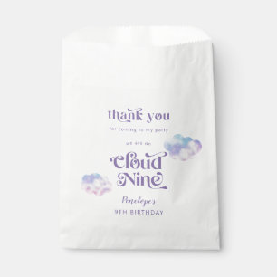 Cloud Nine Girl's 9th Birthday Party Favour Bag