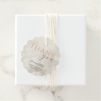 Cloud Nine Modern Baby Shower Thank You Favour Tags