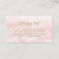 Cloud Nine Pink Gold Modern Cloud Wishing Well