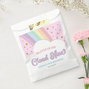 Cloud Nine Rainbow and Stars 9th Birthday Party Favour Bag