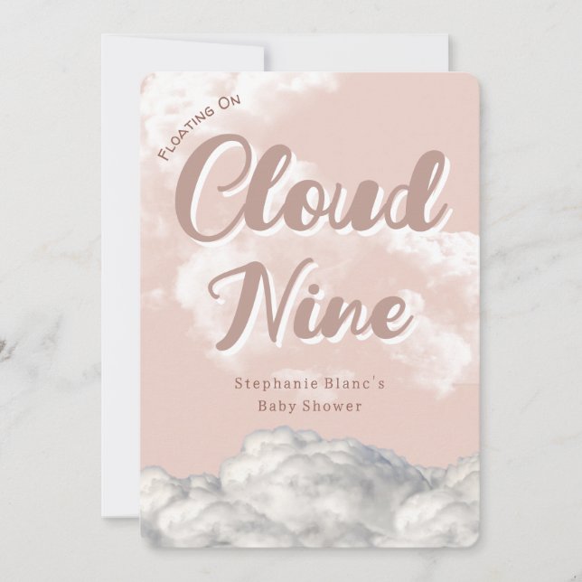 Cloud Nine Sky - Custom Baby Shower Invitation (Front)