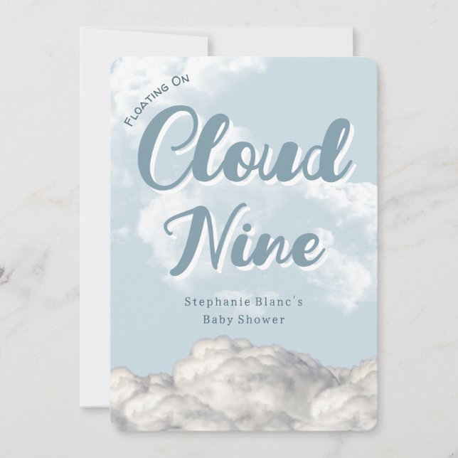 Cloud Nine Sky - Custom Baby Shower Invitation (Front)