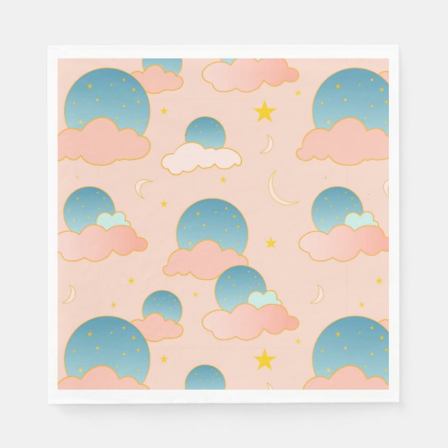 Cloud Nine Vibes Napkin (Front)