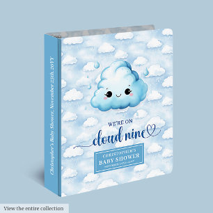 Cloud Nine Watercolor Baby Shower Album Personaliz Binder