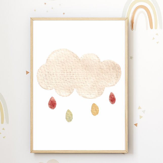 Cloud Nursery Poster Boho Kids Room Decor (Creator Uploaded)