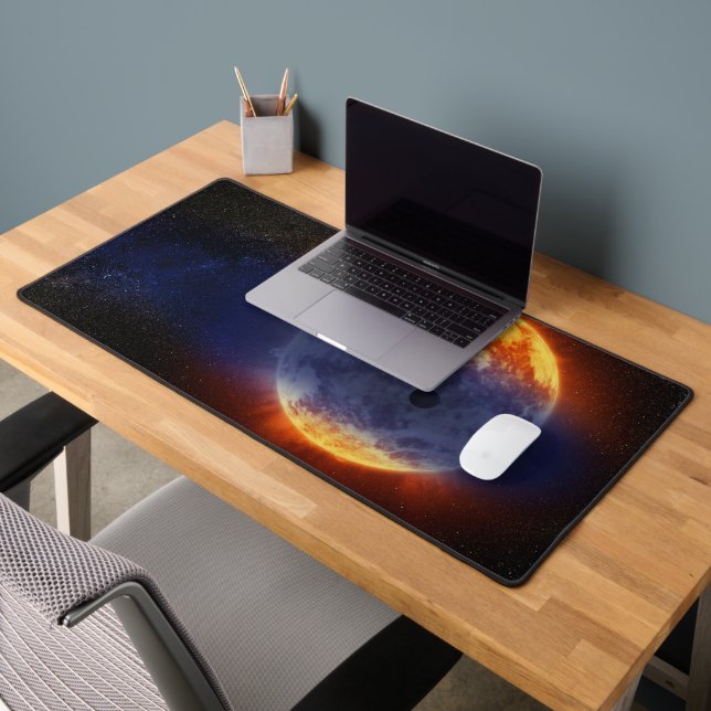 Cloud Of Hydrogen Gas Off Exoplanet Gj 3470b Desk Mat (Office 2)