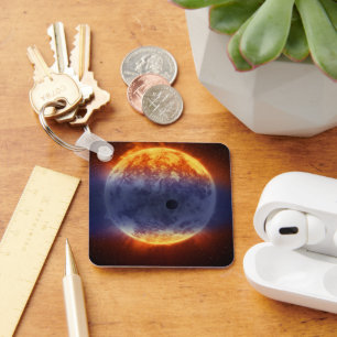 Cloud Of Hydrogen Gas Off Exoplanet Gj 3470b Keychain