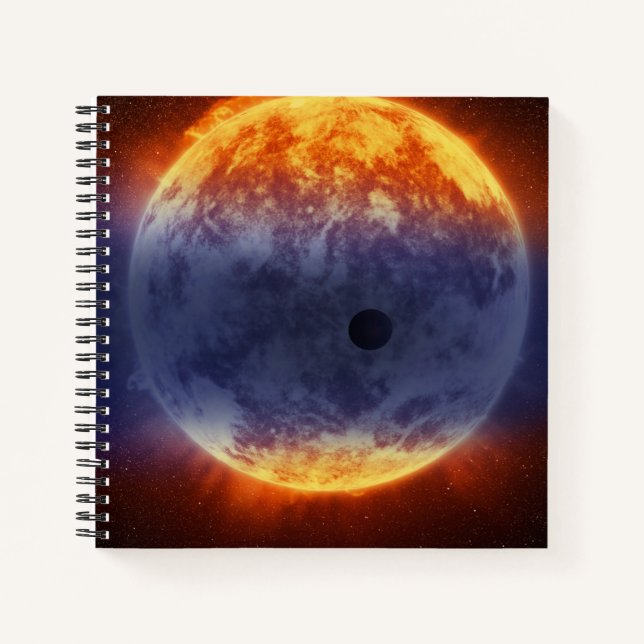 Cloud Of Hydrogen Gas Off Exoplanet Gj 3470b Notebook (Front)