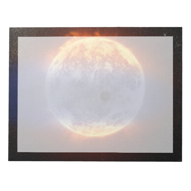Cloud Of Hydrogen Gas Off Exoplanet Gj 3470b Notepad (Front)