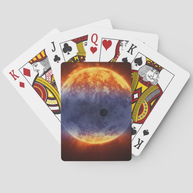 Cloud Of Hydrogen Gas Off Exoplanet Gj 3470b Playing Cards (Back)