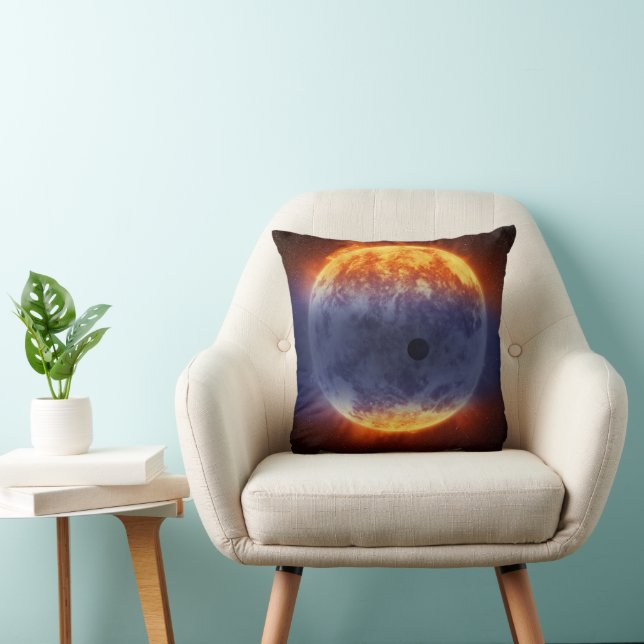 Cloud Of Hydrogen Gas Off Exoplanet Gj 3470b Throw Pillow (Chair)