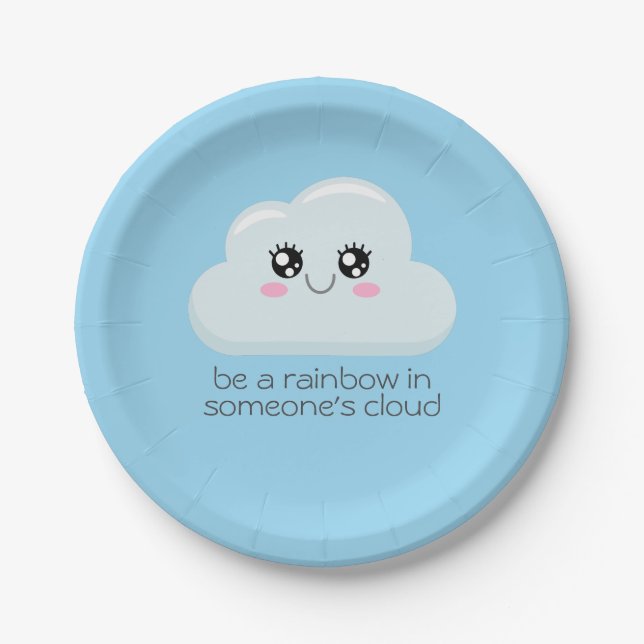 Cloud Paper Plate (Front)