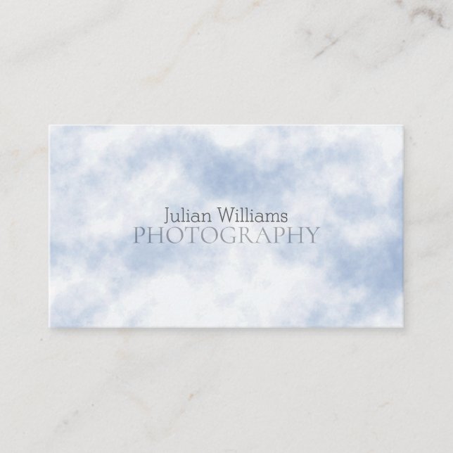 Cloud pattern look business card (Front)