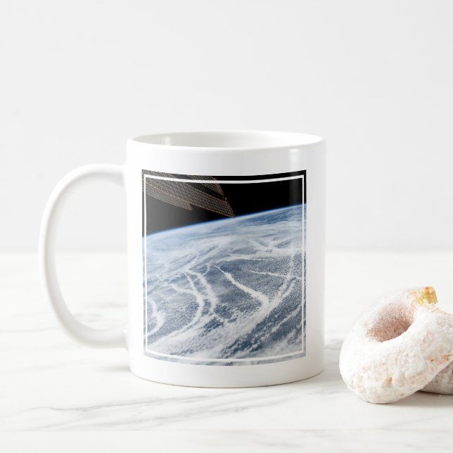 Cloud Patterns South Of The Aleutian Islands. Coffee Mug (With Donut)