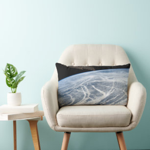 Cloud Patterns South Of The Aleutian Islands. Lumbar Pillow
