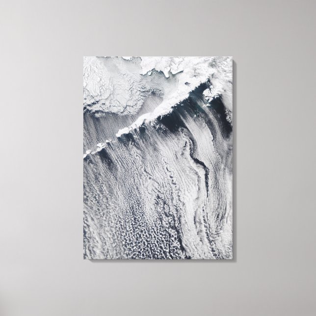 Cloud patterns visible over the Aleutian Island Canvas Print (Front)