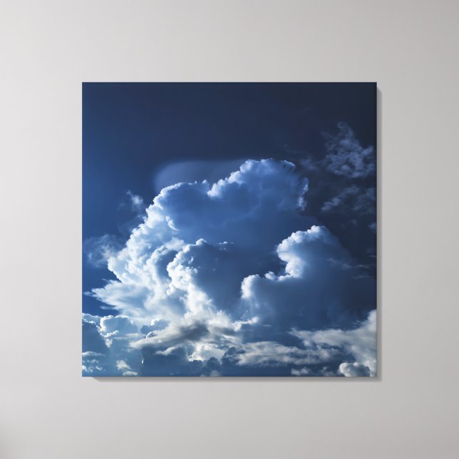 Cloud Photograph, Sky Photography, Storm Clouds Canvas Print (Front)