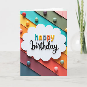 Cloud Plaque Celebration Card