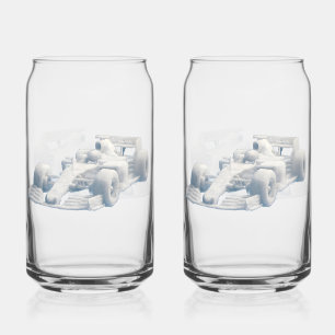 Cloud racer f1  printed glass set