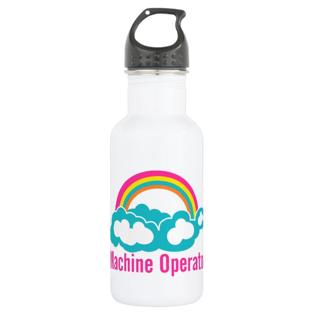 Cloud Rainbow Machine Operator 532 Ml Water Bottle (Front)
