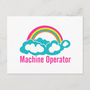 Cloud Rainbow Machine Operator Postcard