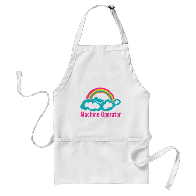 Cloud Rainbow Machine Operator Standard Apron (Front)