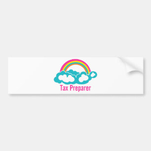 Cloud Rainbow Tax Preparer Bumper Sticker