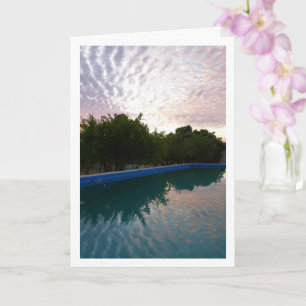 Cloud Reflection in Pool Card