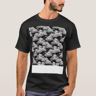 Cloud Seamless Pattern Sky Cloudscape Floating Day T-Shirt