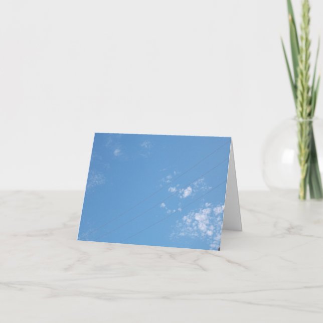 Cloud Shapes Photo Blank Cards (Front)